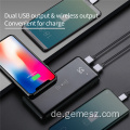 10000mAh Spiegel-Digitalanzeige Wireless Charging Power Bank